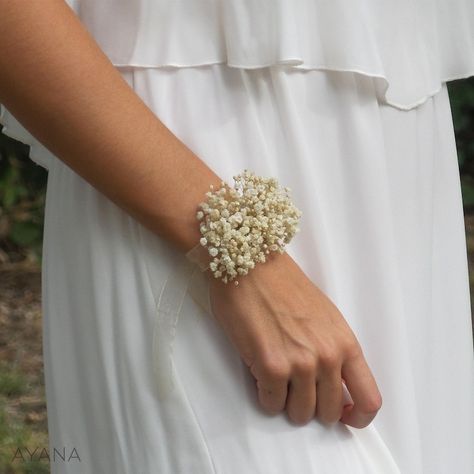 Bracelet DIY BOHEME en fleurs stabilisées bracelet cadeau - Etsy France Real Flower Bracelet, Flower Bracelet Wedding, Night Dancer, Diy Wrist Corsage, Bride Hair Down, Diy Boutonniere, Diy Corsage, Wrist Flowers, Trendy Bracelet