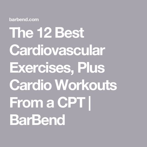 The 12 Best Cardiovascular Exercises, Plus Cardio Workouts From a CPT | BarBend Cardiovascular Exercises, Cardio Machine, Anaerobic Exercise, Nutrition Certification, Strength Training Program, Lift Weights, Best Home Gym, Cardio Workouts, Best Cardio Workout