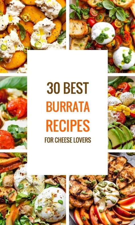 Best Burrata Appetizer, Buratta Appetizer Recipe, How To Use Burrata Cheese, What Is Burrata Cheese, How To Eat Burrata Cheese, Appetizers With Burrata Cheese, Burrata Meal Ideas, Burrata Appetizer Recipes, What To Do With Burrata Cheese