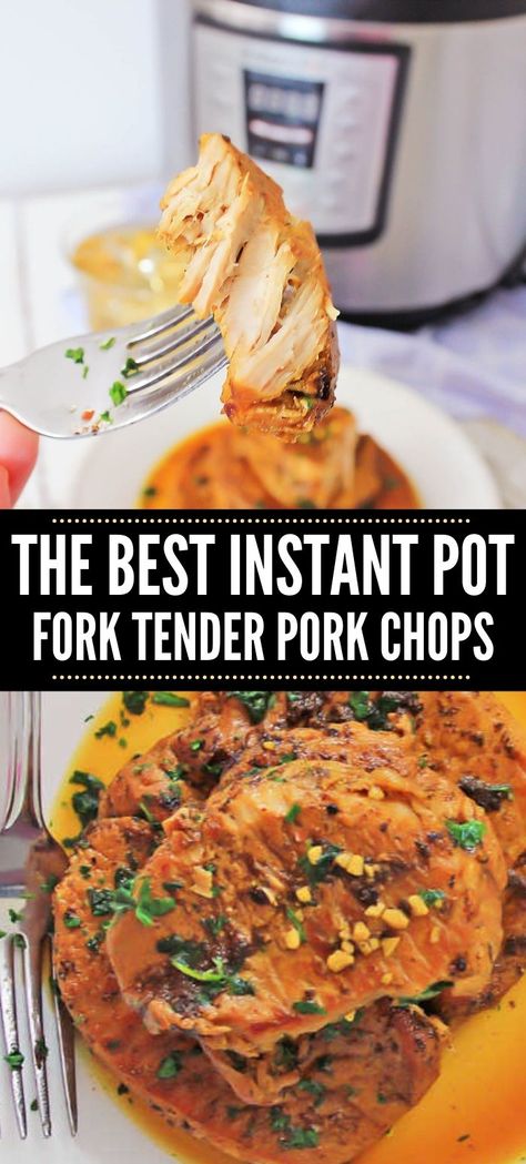 Use your instant pot to make these delicious and easy pork chops for dinner tonight! Simple Instructions and easy cleanup are benefits for this keto friendly recipe. via @savorandsavvy Instant Pot Thick Pork Chops, Pork Chops In Instant Pot Bone In, Pork Chops In Instant Pot Boneless, Pork Chops Instant Pot Boneless, Pork Chops In The Instant Pot, Ranch Pork Chops Instant Pot, Boneless Pork Chop Recipes Instant Pot, Instant Pot Pork Chops Bone In, Boneless Pork Chops Instant Pot