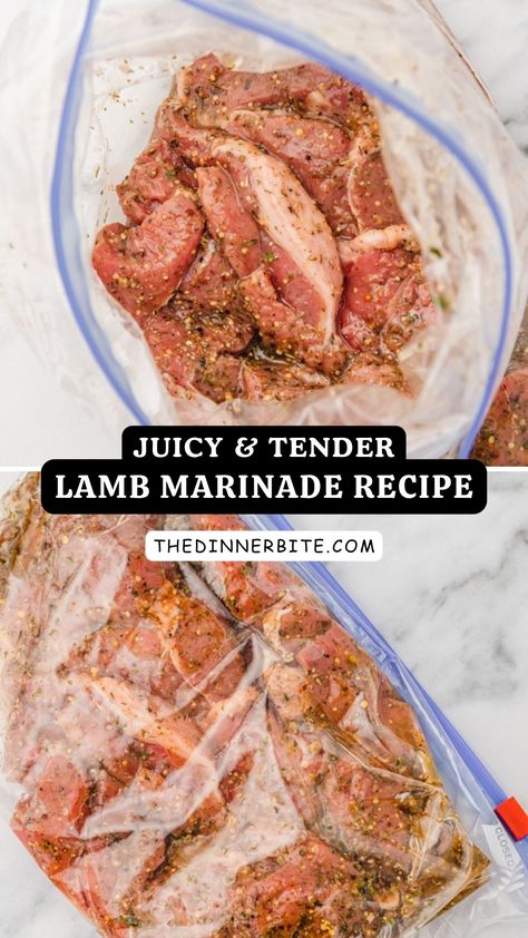 Say hello to your new juicy, tender, and delicious lamb marinade 😍! This mouthwatering recipe is perfect for weekend dinners or special events. You'll love the blend of aromatic spices and the tender, flavorful lamb it creates. Pin now and impress everyone with the most delicious lamb dish ever! 💖 Marinating Lamb Chops, Lamb Grill Recipes, Lamb Tips Recipes, Lamb Sirloin Steak Recipes, Lamb Kabob Marinade, Tender Lamb Chops Recipe, Healthy Lamb Chop Recipes, Lamb Leg Marinade, Bbq Lamb Chops Marinade