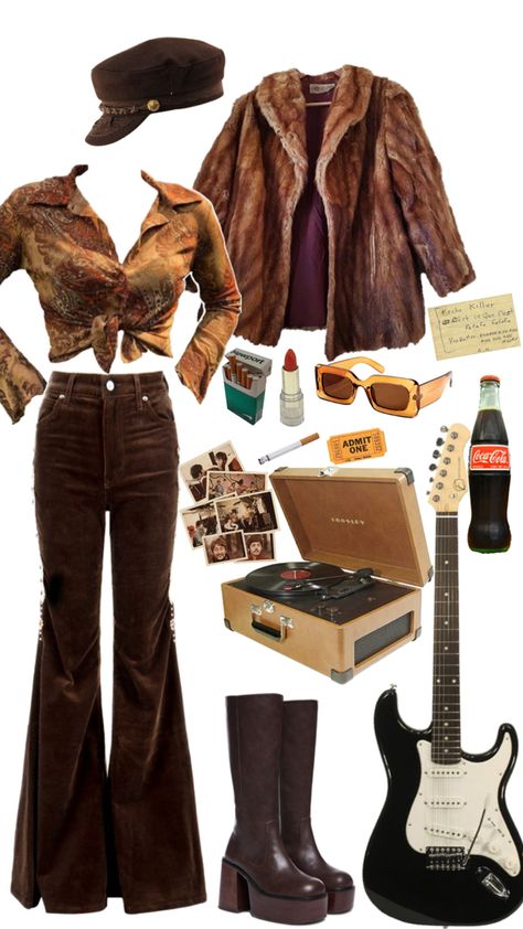 1970s Rock Fashion, 70s Outfit Inspiration, Wacky Fashion, 70s Outfits Aesthetic, Retro Outfits For Women, Whimsigoth Outfits, 1970s Outfits, 60s Clothes, 60s Outfit