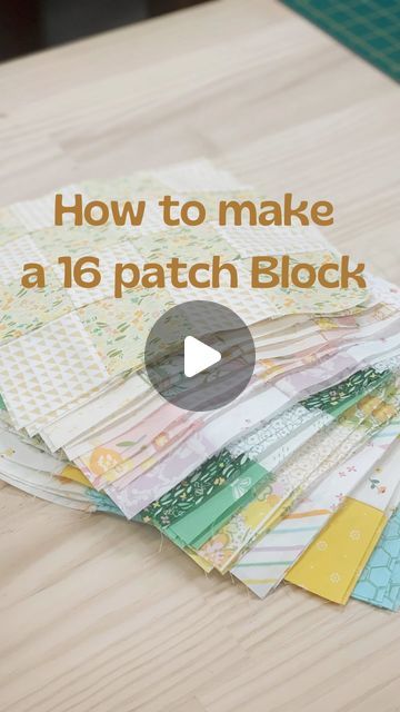 Julie Lonergan - Quilter on Instagram: "Here’s a very quick quilt project you can make this weekend.  Make a 16-patch block, which includes chain piecing.   I started off with (2) 2.5” strips sewn RST. Then I put two pairs together so I had four strips sewn together.  I cut that strip set of four into 2.5” widths.   I sewed (2) 2.5” strip sets RST with the orientation alternating. This created blocks of 8.   Then I took (2) blocks of 8 and sewed them RST to create one block of 16 squares.   All done by chain piecing where you sew your pieces together continuously without cutting the thread each time.  I found this method to be much quicker than sewing 2.5” squares together individually, but you could totally do that if you wanted to.   Save this video to refer back to later and hit the fol 16 Patch Quilt, Quick Quilt, Quilt Block Tutorial, Follow Button, Quilting For Beginners, Patch Quilt, Quilting Ideas, Square Quilt, Quilt Making