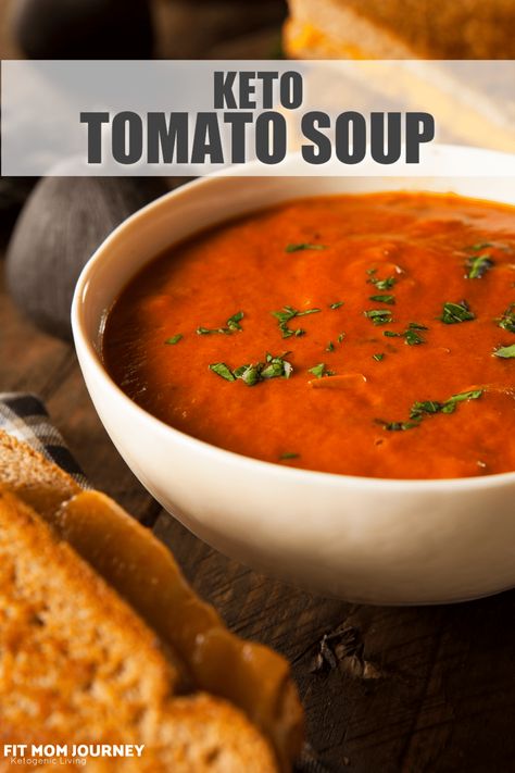 A heart, rich tomato soup, full of warmth and flavor.  No sugar, chemicals, low in carbohydrates and so delicious! Tomato Soup Keto, Heinz Tomato Soup, Tomato Basil Soup Recipe, Soup Keto, Kung Pao Chicken Recipe, Creamy Tomato Basil Soup, Homemade Bone Broth, Basil Soup, Using A Pressure Cooker