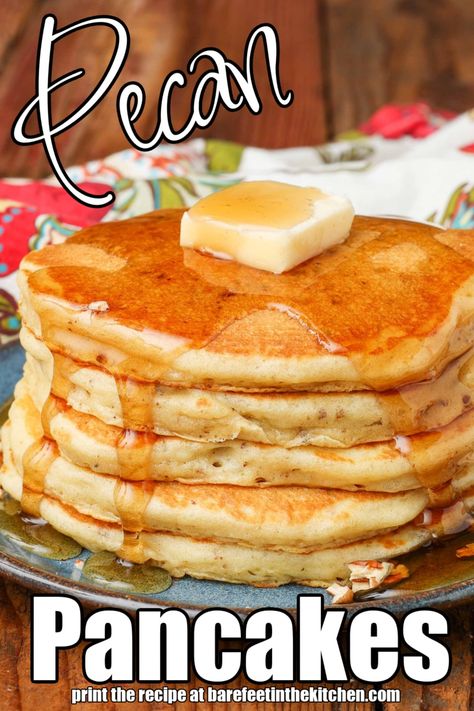 Sweet Pancake Recipe, Banana Nut Pancakes, Applesauce Pancakes, Spiced Applesauce, Vanilla Pancakes, Pecan Pancakes, Peanut Butter Pancakes, Light And Fluffy Pancakes, Strawberry Pancakes