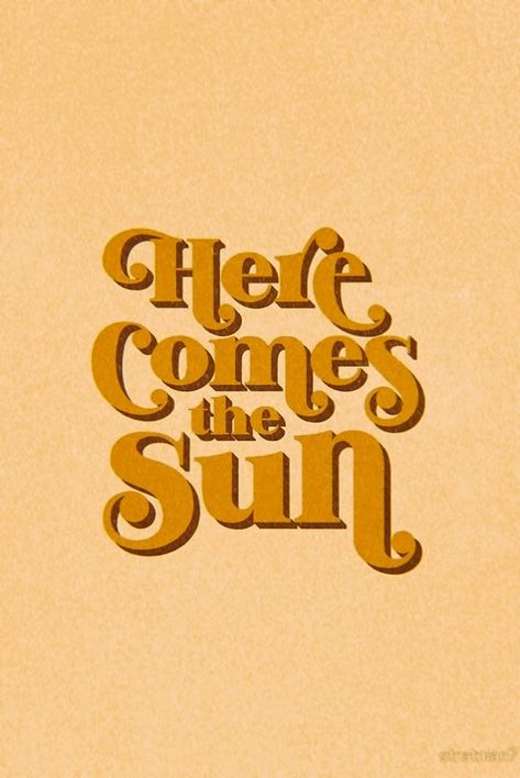 Brighter Than The Sun, Here Comes The Sun Poster, Yellow Wall Collage, Yellow 70s Aesthetic, Yellow Aesthetic Poster, Retro Aesthetic Photos, Yellow Poster Aesthetic, Retro Quotes Aesthetic, Yellow Posters