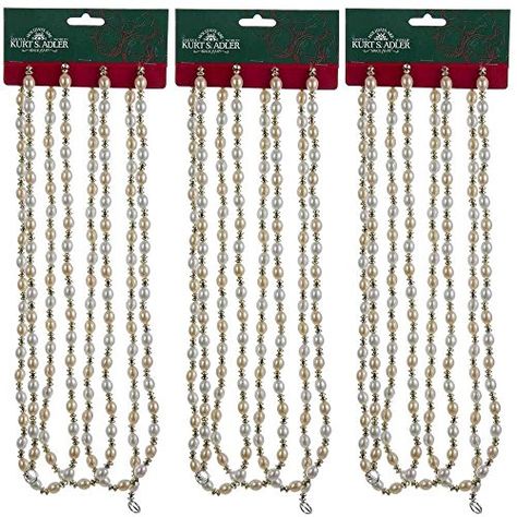 $24.98 *** Be sure to check out this awesome product. (This is an affiliate link) #HashTag3 Christmas Beaded Garland, Natural Holiday Decor, Christmas Bead Garland, Best Christmas Tree, Christmas Tree Beads, Christmas Lights Garland, Classic Christmas Decorations, Christmas World, Christmas Decorations Garland