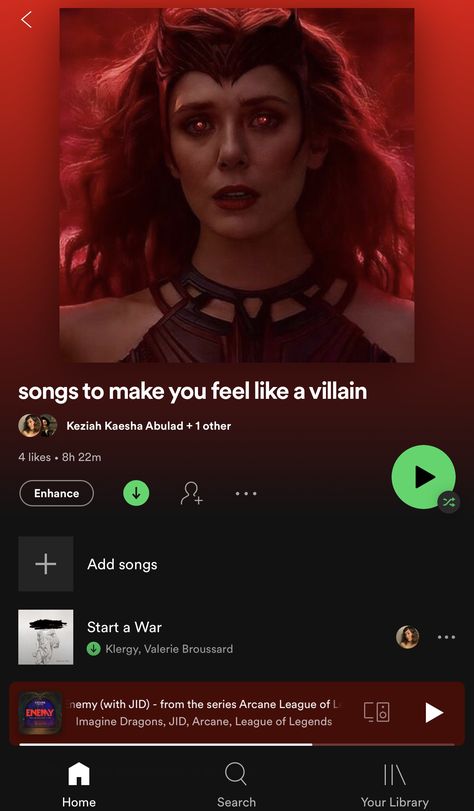 #wandamaximoff #villainaesthetic #playlist #songs #wandavision #marvelavengers #scarletwitchedits #wandamaximoffedit wanda, vision, wandavision, villain playlist, music playlist, music, #spotify spotify playlist, marvel music, #marvelcinematicuniverse Spotify Villain Playlist, Marvel Playlist, Villain Playlist, Vision Wandavision, Throwback Playlist, Playlist Pics, Spotify Ideas, Spotify Playlist Covers, Playlist Songs