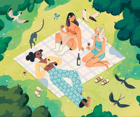 I Miss Summer, New Scientist, Lifestyle Illustration, Character Design Animation, People Illustration, Illustrations And Posters, Editorial Illustration, Freelance Illustrator, Children's Book Illustration