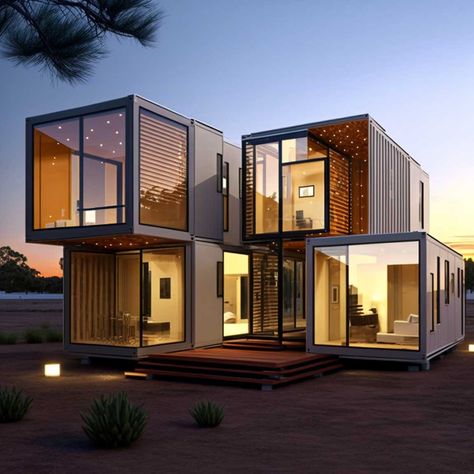 Modern Container Homes, Prefabricated Building, Retreat Design, Small Barn House, Shipping Container Architecture, Modular Housing, Container Conversions, Shipping Container Home Designs, Container Houses