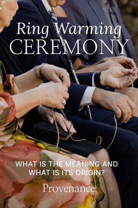 A ring warming ceremony is a simple yet powerful tradition where the wedding rings are passed from guest to guest, allowing each person to offer their well wishes, love, and blessings to the newlyweds. Our Provenance can help you plan how to incorporate it into your wedding ceremony. #weddingceremony #weddingplanning #ringwarming #weddingrituals Wedding Ring Warming Ceremony, Wedding Ring Blessing, Ring Warming, Ring Warming Ceremony, The First Kiss, Traditional Wedding Rings, Small Weddings Ceremony, Wedding Ceremony Script, Wedding Blessing