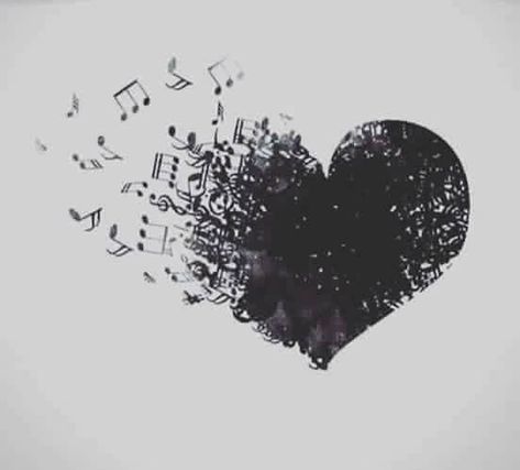 #heart #quote #beauty Musical Notes, Black Heart, Music Notes, A Heart, Musical, Music, Black