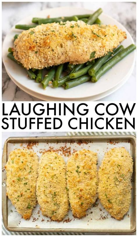 5 Ingredient Dinners, Stuffed Chicken Breast, Weight Watchers Chicken, Laughing Cow, Stuffed Chicken, Picky Eater Recipes, Poultry Recipes, Picky Eaters, Chicken Breast Recipes