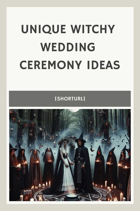 Pagan Marriage Ritual, Witchy Wedding Spells, Gothic Witch Wedding, White Witch Wedding, Spiritual Ceremony Wedding, Witchy Wedding Ceremony, Witchcraft Wedding, Wicca Wedding, Weeding Themes