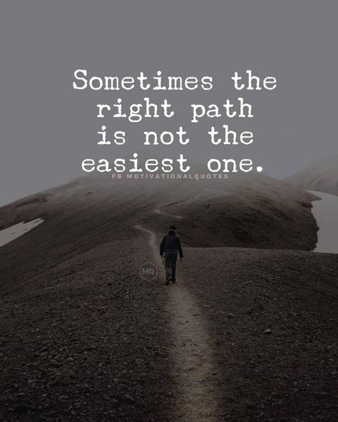 Isn't that often the case? The right path is never easy, in my opinion. It's often the one that costs you friends, causes heartache, loneliness, and struggles galore. It's the one that's always the hardest to choose, but in the end, it's the one with the most potential for growth.💙 . #positivemessages #buildeachotherup #connecting #positivity #positivevibes #heartwarming #encouraging #uplifting #motivational #motivationalpost Quotes About Choosing, Path Quotes, Top Quotes Inspiration, Choose Your Path, Comedy Clips, Peer Support, Motivational Posts, Genius Quotes, Funny Thoughts