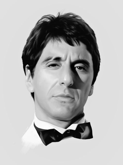 Alpachino Tattoo, The Godfather Wallpaper, Scarface Movie, Floral Back Tattoos, Beginner Tattoos, Famous Portraits, Tattoo Stencil Outline, Al Pacino, Celebrity Drawings