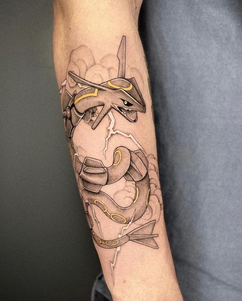 Guest Artist @gayagatto 🐉 6 - 8 June ✨ DM Gaia directly to make an appointment 💚 #tattoo #auraninetyfour #guestartist #anime #animetattoo #animetattooartist #hakudragon #spiritedawaytattoo #ghibli #ghiblitattoo #pokemontattoo #rayquaza #kawaiitattoo #blkttt #blackworktattoo #colourtattoo #fineline #tattoosnob #tattoodo #finelinetattoo #singleneedletattoo #radtattoos #londontattoo #londontattooartist #londontattoostudio #inkerland #inkedmag #otakutattoo #animemasterink #tttism Pokemon Hand Tattoo, Ff8 Tattoo, Arceus Tattoo, Jirachi Tattoo, Giratina Tattoo, Pokemon Sleeve Tattoo, Arcanine Tattoo, Lugia Tattoo, Rayquaza Tattoo