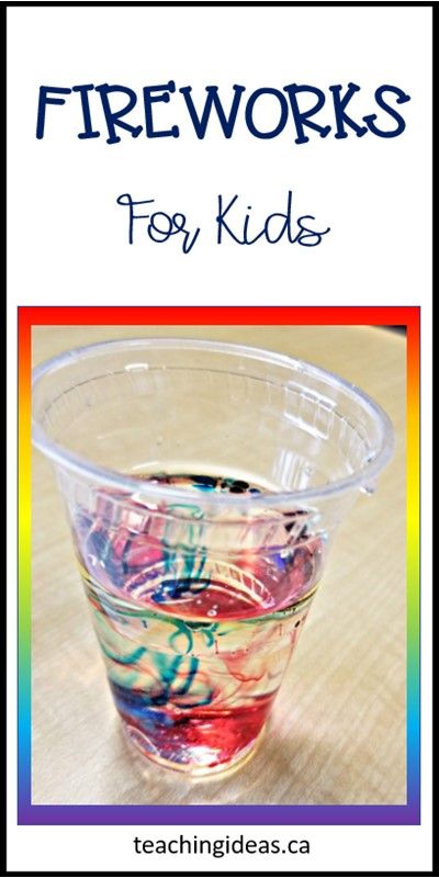 A clear cup with blue and red swirls in water.  The swirls look almost like fireworks in a jar. Fireworks For Kids, Stem Experiments, Easy Science Experiments, Science Activities For Kids, Stem For Kids, Cool Science Experiments, Kindergarten Science, Food Colouring, Easy Science