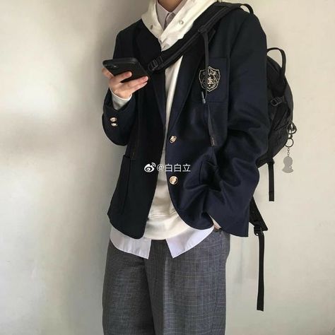 Male School Uniform Aesthetic, Private School Uniforms, Xo Kitty, Boys School Outfits, Japanese Uniform, High School Uniform, School Uniform Outfits, School Uniform Fashion, Boys Uniforms