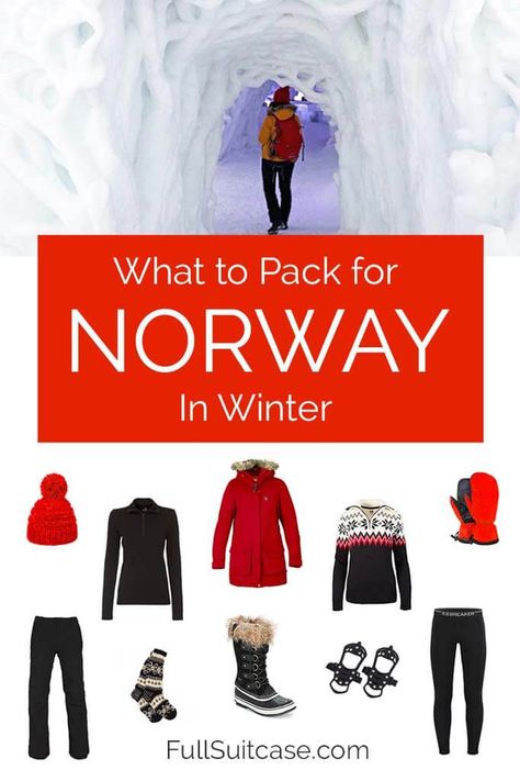 Norway Packing List, Tromso Norway Winter, Oslo Winter, Norway In Winter, Winter Vacation Packing List, Winter Cruise, Norway Winter, Tromso Norway, Winter Packing List