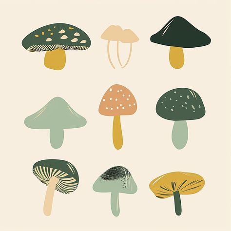 Immerse yourself in the enchanting world of mushrooms with our digital download set of three art prints. Each piece captures the unique beauty of different mushroom species in vibrant, detailed illustrations.  Ideal for creating personalized wall art, these prints bring a touch of the natural world into your home. Perfect for nature enthusiasts or as a charming addition to your decor. Simply download and let these captivating designs transform your space. *For specific sizing, please send me a message :) Scandinavian Mushroom Art, Mushroom Art Print, Digital Art Mushroom, Mushroom Wall Art, Mushroom Illustration, Mushroom Species, Fungi Art, Magical Mushroom, Garden Wall Designs