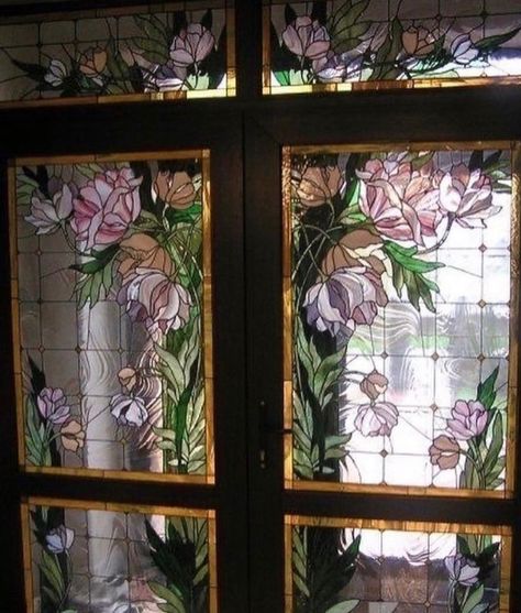 Stained Glass Windows In Homes Vintage, Stained Glass Window Patterns, Da Hood, Nature Light, Condo Kitchen, Glass Window Art, Big Board, Dream Place, Dream House Rooms