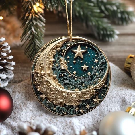 1177383798 diy christmas ornaments simple christmas ideas, christmas tree decorations, christmas aesthetic, christmas gift ideas, christmas gift ideas, christmas food decoration, christmas ornaments
#christmastree Celestial Christmas Ornaments, Christmas Moon Wreath, Celestial Christmas Tree, Moroccan Christmas, Moon Ceramics, Celestial Christmas, 12 Days Of Christmas Ornaments, Glass Carving, Moon Ornament