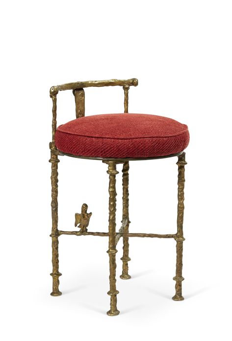 DIEGO GIACOMETTI (1902-1985), Tabouret coiffeuse à la harpie | Christie's Diego Giacometti, Antique Chairs, Art Day, Design Crafts, Modern Art, It Cast, Bring It On, Design