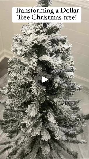 4ft White Christmas Tree, Dollar Tree Christmas Tree Ideas, Dollar Tree Christmas Trees, 4ft Christmas Tree, Dollar Tree Projects, Christmas Decor Trends, Tree Projects, Prelit Tree, Large Christmas Tree