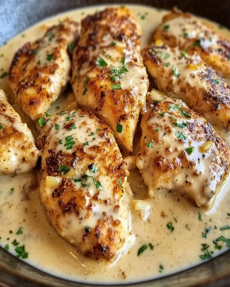 Chicken Lazone Recipe – Easy, Creamy Cajun Chicken Delight Laredo Chicken Recipe, Chicken Lazone Recipe, Creamy Chicken Lazone, Chicken With Dijon Cream Sauce, Creamy Cajun Chicken Lasagna, Cream Legbar Chickens, Chicken Lazone, Cream Chicken Recipes, Cajun Chicken And Rice