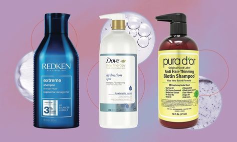 For Less Hair Breakage & Loss, These Are The Best Shampoos To Get, According To A Derm Best Shampoo For Hair Breakage, Anti Breakage Hair Products, How To Reduce Hair Breakage, Best Thickening Shampoo, Harmful Ingredients In Shampoo, Function Of Beauty Shampoo, Biotin And Collagen Shampoo, Hair Breakage Remedies, Protein Shampoo