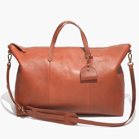 Madewell Transport Weekender Leather Overnight Bag, Leather Weekender Bag, Leather Weekender, Weekend Bag, Overnight Bag, Weekender Bag, Luggage Bags, Travel Bags, Just In Case