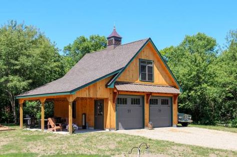 Barn Garage Inspiration | The Barn Yard Garage Photos, Pole Barn Designs, Garage Plans With Loft, Pole Barn Garage, Farmhouse Garage, Carriage House Plans, Garage Loft, Barn Shop, Garage Apartment Plans