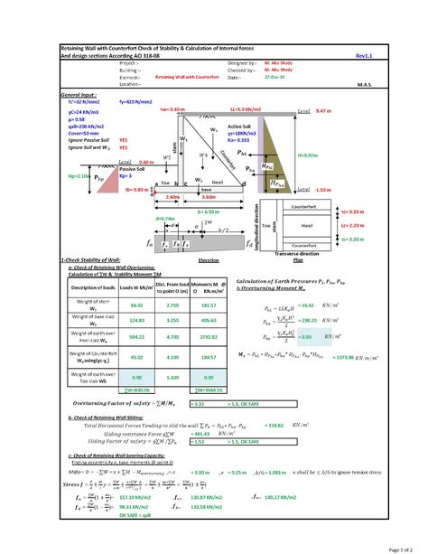 ACI 318-08 Design of Retaining Wall with Counterfort - Civil Engineering Concrete Building Blocks, Civil Engineering Software, Autocad Free, Foundation Engineering, Structural Mechanics, Ing Civil, North Facing House, Retaining Wall Design, Autocad Tutorial