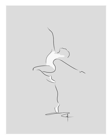 Dancer Tattoo, Dance Tattoo, Ballet Drawings, Business Ideas For Women, Self Love Tattoo, Dancing Drawings, Ballerina Art, Ballet Art, Simple Line Drawings