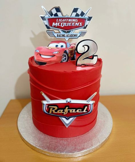 Cars Cake Topper Cars Birthday Lighting Mcqueen Cake - Etsy Bolo Mcqueen, Lighting Mcqueen Birthday Party Ideas, Lighting Mcqueen Cake, Mcqueen Car Cake, Piñata Cars, Cars Cake Topper, Two Fast Two Furious, Birthday Lighting, Bmw Cake