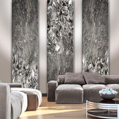 Our wall murals can literally transform any room from ordinary to spectacular in no time. It looks just like the real thing, you won’t be able to tell the difference! Size: 27" L x 39" W | Brayden Studio® Alysee Diamond Wall Mural Non-Woven, Size 39.0 W in | Wayfair | Home Decor Diamond Wall, Stone Wallpaper, Wallpaper Rolls, Mural Wall Art, Accent Wallpaper, House Doctor, New Wall, Modern Spaces, No Time