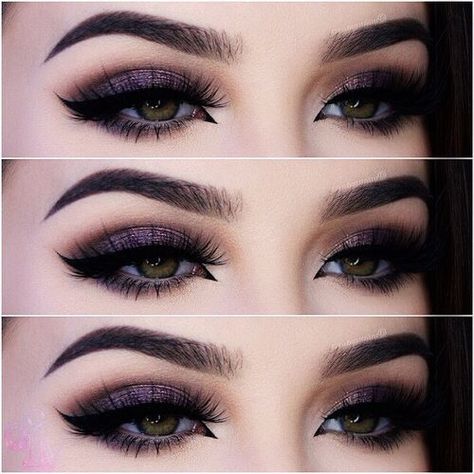 Plum Smokey Eye, Make Up Designs, Purple Smokey Eye, Wedding Day Makeup, Beauty Make-up, Makijaż Smokey Eye, Dark Makeup, Elegant Makeup, Fall Makeup