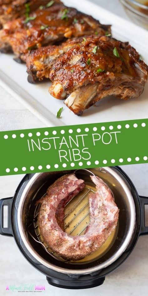 Instant Pot Ribs, Pressure Cooker Ribs, Instant Pot Ribs Recipe, Instant Pot Pork, Healthy Instant Pot Recipes, Easy Pork, Homemade Spices, Easy Instant Pot Recipes, Instant Pot Dinner Recipes