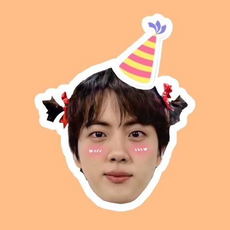 Happy Birthday Jin, Homemade Headbands, Bts Party, Jin Day, Happy Birthday Icons, Bts Birthday, Bts Cake, Army Party, Bts Happy Birthday