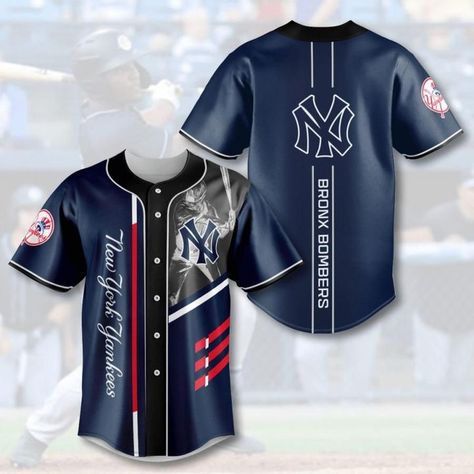 MLB New York Yankees Baseball Jersey, New York Yankees Pullover Jersey Check more at https://baseballgiftlove.com/product/mlb-new-york-yankees-baseball-jersey/ Jersey Baseball, New York Yankees Baseball, Personalized Jersey, Custom Baseball Jersey, Baseball Jersey Shirt, Yankees Baseball, Baseball Shirt, Sporty Outfits, New York Mets