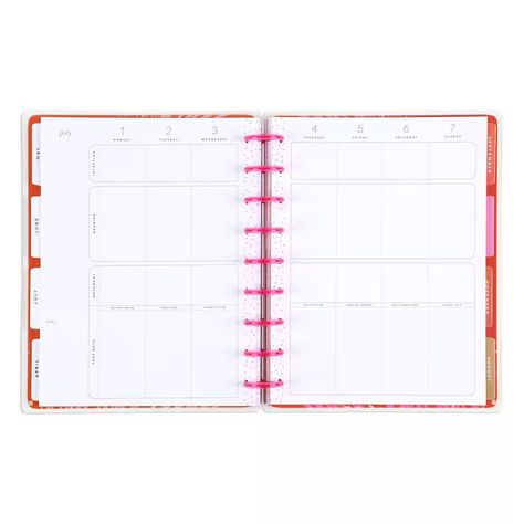 The Classic Happy Planner® Organic Wellness Planner | Michaels Happy Planner Teacher Layout, Happy Planner Teacher, Goal Journal, Spiral Planners, Work Stickers, Faith Stickers, Memory Journal, Dot Grid Notebook, Notebook Organization