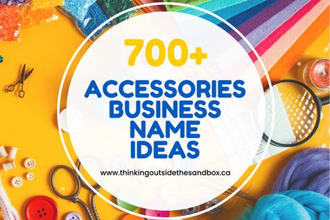 All the new business startups like fashion accessories brands must carry a standing-out name based on fantastic ideas. The accessories business is also one of the trending businesses. If you want to start an accessory business, you must finalize some names. While starting the accessories business, you must take care of some basic points to successfully do your business through the market. The brand name is one of them. Just like stylish names for shops, your accessory brand name will be going... Unique Business Names For Accessories, Names For Accessories Shop, Accessories Name Ideas, Accessories Business Names, Accessories Brand Name Ideas, Buisness Name Ideas, Unique Business Names, Business Name Ideas, Accessories Business