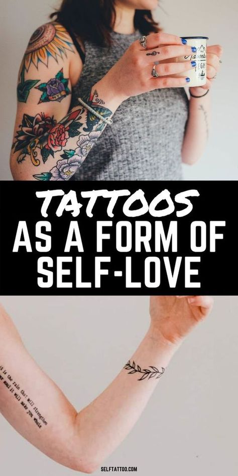 Tattoos As A Form Of Self-Love | Tattoos With Meaning #tattooideas #tattooideasforgirls #tattooideasforguys #womenstattoo #tattoodesign #tattoostyle Self-love Tattoo Symbols Tat, Shoulder Female Tattoo, Tattoos For Confident Women, Self-love Tattoo Ideas Women, Single Tattoos Woman, You Are Worth It Tattoo, Self Compassion Tattoo, Love My Self Tattoo, Self Empowerment Tattoo Ideas