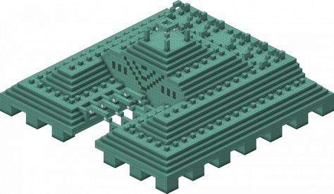 Minecraft Ocean Monument, Minecraft Images, Minecraft Games, Minecraft Blueprints, Minecraft Pixel Art, Minecraft Building, Minecraft Projects, Minecraft Creations, Minecraft Designs