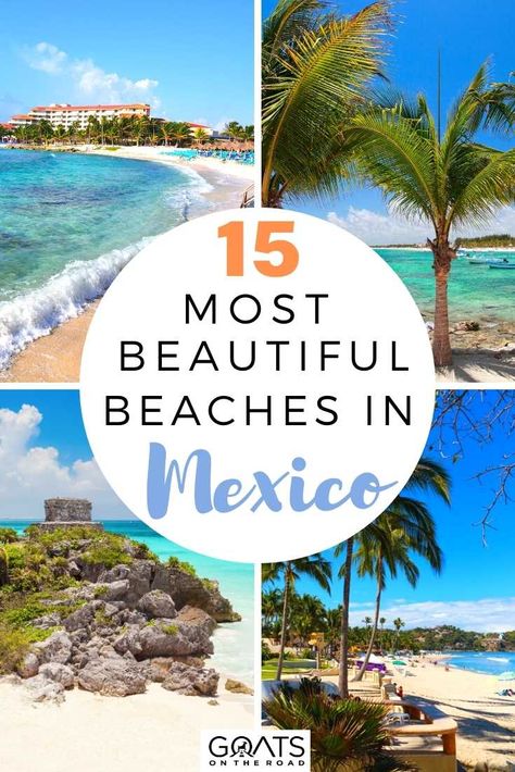 Are you making list of best beaches in Mexico for your itinerary? These Mexico beaches stand out from the rest, here are 15 most beautiful beaches in Mexico you must-see and relax with their natural beauty! | #vacation #bucketlist #travel Birthday Vacay, Mexico Vacation Destinations, Beaches In Mexico, Best Beaches In Mexico, Beach In Mexico, Mexico Itinerary, Mexico Beaches, Cancun Trip, Mexican Beaches