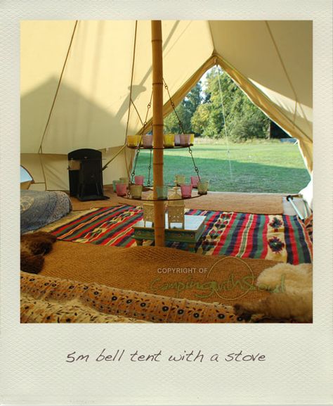 interior Bell Tent Interior, Tent Interior, Bell Tent Camping, Family Glamping, 8 Person Tent, Tent Decor, Tent Ideas, Bell Tents, Tent Living