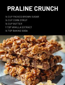 Praline Crunch Praline Crunch Snack Mix Recipe, Praline Crunch Recipe, Praline Crunch, Crispix Pecan Praline, Creole Pralines, Savory Chex, Savory Chex Mix, Crispix Cereal, The South’s Finest Pralines