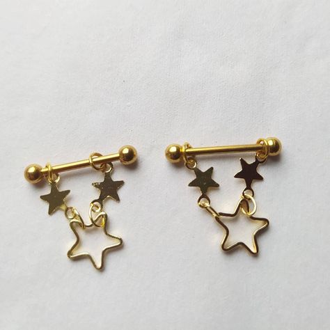 Nip Piercings Barbell Gold, Piercing Nibbles, Nip Piercings Barbell, Sidney Core, Dream Piercings, Character Accessories, Helix Piercings, Pretty Tattoos For Women, Body Jewelry Piercing