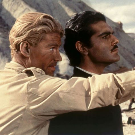 Peter O'Toole and beautiful Omar Sharif in LAWRENCE OF ARABIA ('62) T E Lawrence, Omar Sharif, David Lean, Shot Film, Peter O'toole, Lawrence Of Arabia, Turner Classic Movies, Hollywood Men, Hollywood Legends